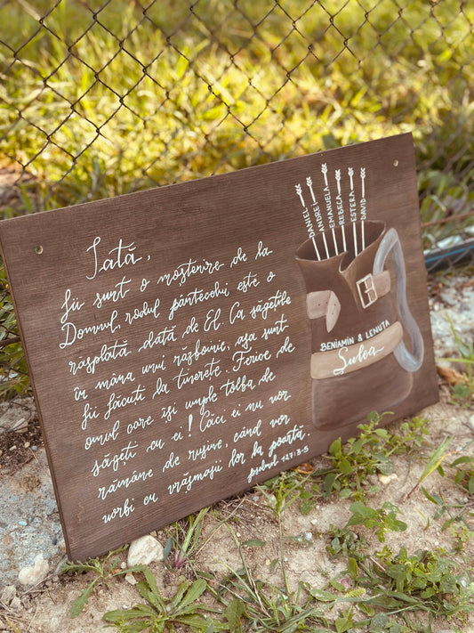 Wood frame - Psalm 127